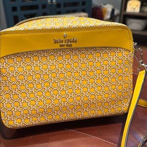 Kate Spade Yellow Geometric Crossbody Bag